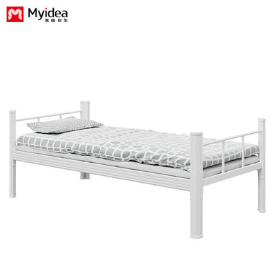Simple Apartment Bedroom, Support customization Single Bed, Thick New Technology Pipe, Student Dormitory Bed, Single-layer Iron Frame Bed