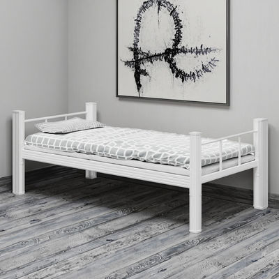 Simple Apartment Bedroom, Support customization Single Bed, Thick New Technology Pipe, Student Dormitory Bed, Single-layer Iron Frame Bed