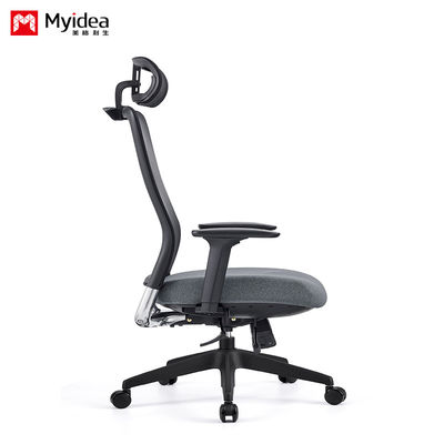 Steel Wood Style Office Net Chair with Head Pillow and Integrated Mesh Ergonomic Five Star Legged Chair Support customization