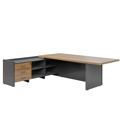 Support customization Modern Office Boss Table And Chair Combination Large Shift Desk For Single Person
