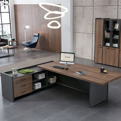 Support customization Modern Office Boss Table And Chair Combination Large Shift Desk For Single Person