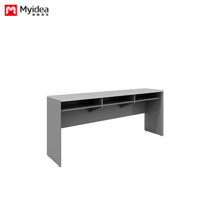 Company staff training desk with adjustable height legs, long strip office desk with drawers for storing materials, conference table