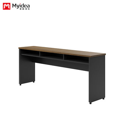 Company staff training desk with adjustable height legs, long strip office desk with drawers for storing materials, conference table