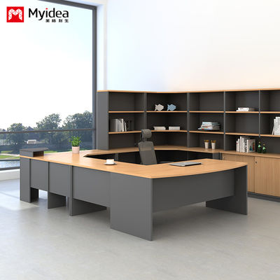 Customization Classic Executive Desk with Cabinets, Drawers, File and Data Storage, Company Computer, Office Desk,Manager's Desk