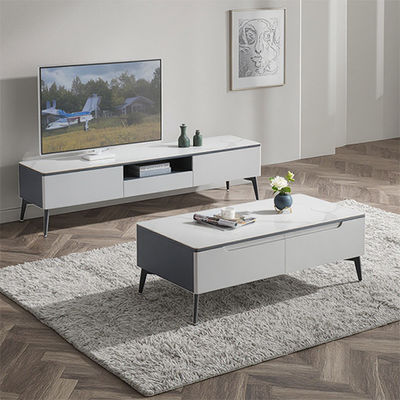 Modern Factory Custom-Made Low TV Stand Coffee Table Practical Home Furniture Storage Living Room Hotel Use Wood Panel Style Support customization