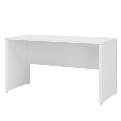 Modern Single-Person Wood Study Desk for School or Office Use Featuring Panel Style