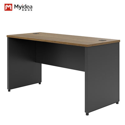 Modern Single-Person Wood Study Desk for School or Office Use Featuring Panel Style