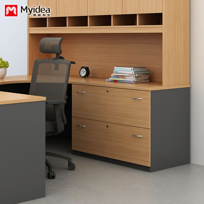 Company Storage Cabinet, Office Furniture, Two-Layer Handle With Lock, File Cabinet Can Be Customized In Size