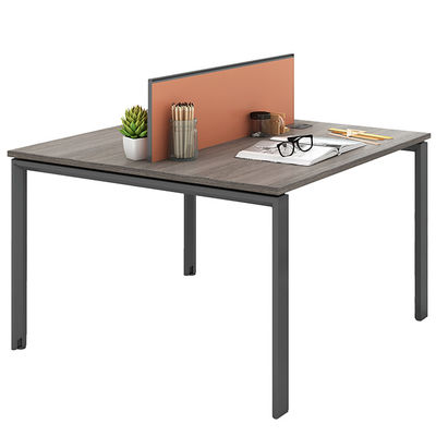 Design Sense Of Four Person Staff Desk Facing The Company, Bright Color Desk Screen With Wire Box Texture, Customized Office Desk For Employees