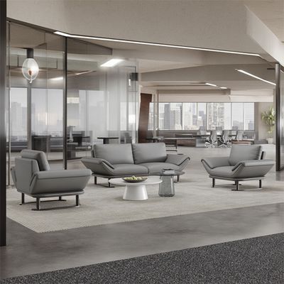 Office Sofa, Business Sofa, Reception Sofa, Office Sofa, Three-Seater Combination Sofa, Modern Guest Sofa