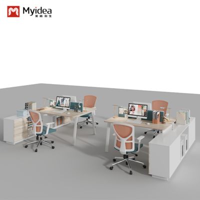 Купить Офисная мебель фабрики Фошань, стол для двух сотрудников с тумбой, запираемый офисный стол, компьютерный стол с перегородкой online manufacture