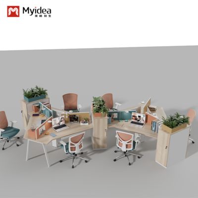 Купить Myidea Большие шкафы для хранения, офисные столы, экраны, рабочие столы и стулья, совмещенные с компьютерными столами, и офисная мебель для нескольких человек online manufacture