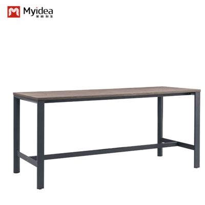 Light Industrial Style Office Reception Long Coffee Table, Simple And Practical Tea Cabinet, Storage And Multifunctional Tea Table