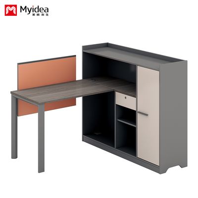 Modern Minimalist L-shaped Office Desk for Storage, Practical Computer Desk, single-sided Staff Screen Desk