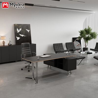 Customization Design Sense, Business Desk, Atmospheric Boss, Supervisor Desk, Fashionable with Cabinet, Large Class Desk