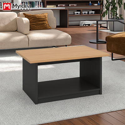 Wood Contemporary Eco-Friendly Commercial Office Plate Type Panel Table with Melamine