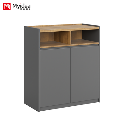 Office File Cabinet, Wooden High Low Cabinet, Storage Cabinet, Suitable for Offices, Conference Rooms, Reception Rooms