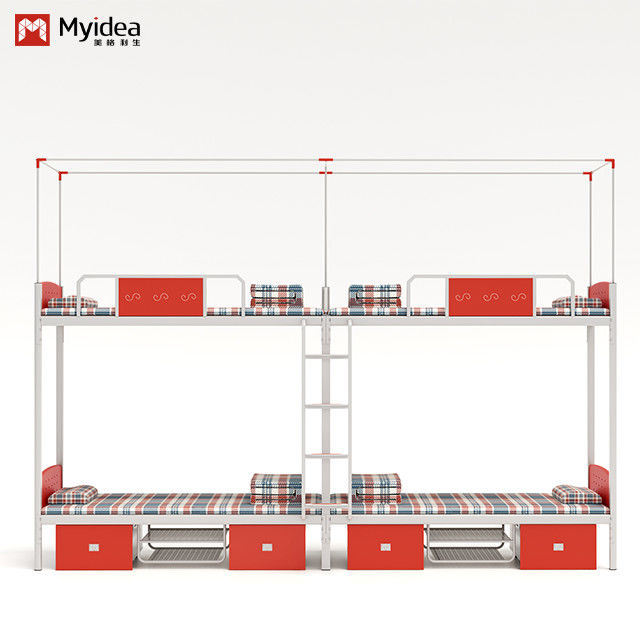 Conventional simple practical with curtain frame upper and lower bunk student dormitory bed Support customization