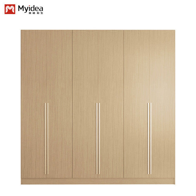 High stability and functionality, large storage space apartment furniture wooden wardrobe Support customization