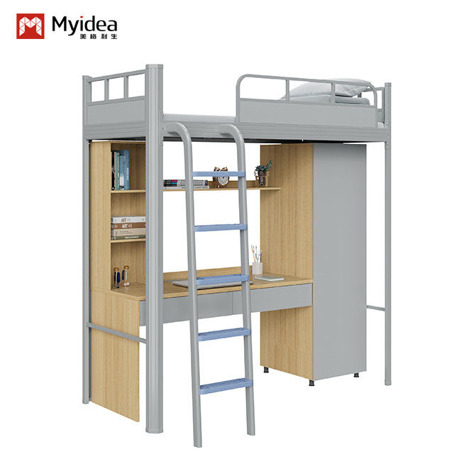 Support customization Youth Dormitory Bunk Bed With Stairs Customizable for University Students