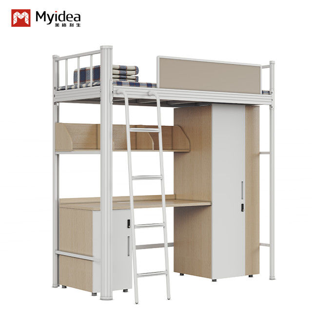 Strong security, large storage space, Support customization beautiful and practical student apartment bed made in  Myidea