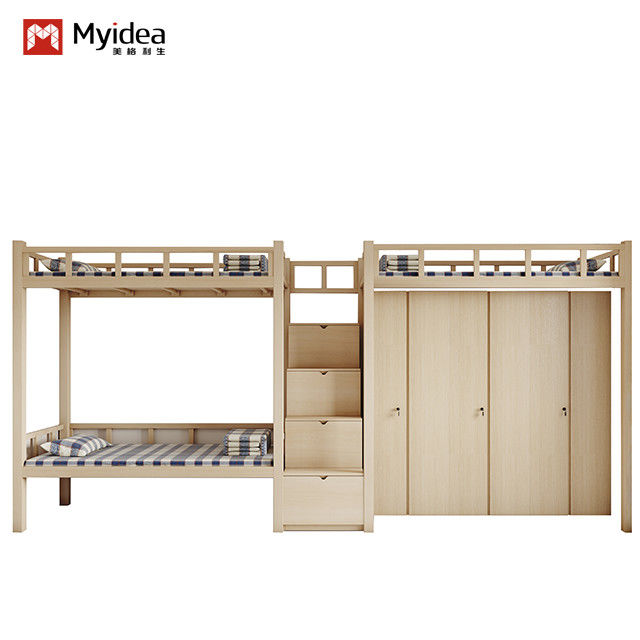 China Manufacturer Capsule Bunk Bed customization For Hostel Inbox Large Space Utilization Capsule Bunk Bed With Stairs