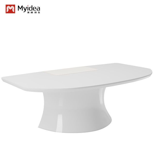 Durable White Snow Mountain Desk Customizable with Powder Coated Frame Support customization
