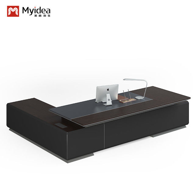 Modern Luxury Large Wooden MDF Desk Classic Boss Office Desk For Workstations Office Furniture Support customization