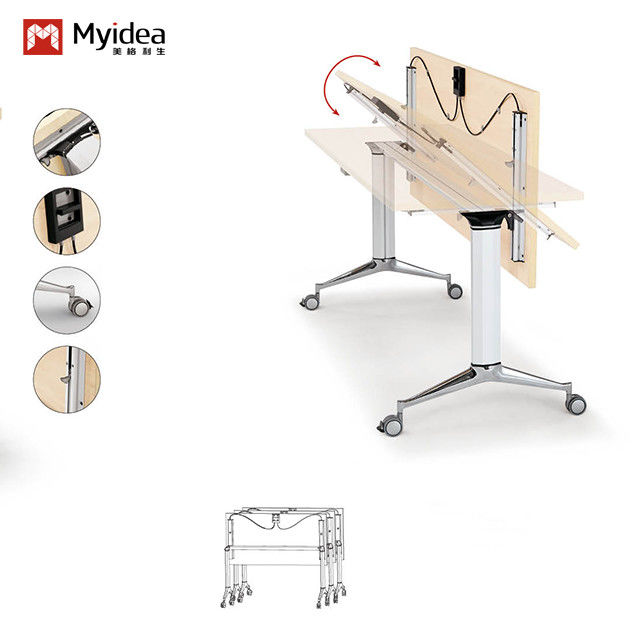 Support customization Classic Modern Design Foldable Office Desk Large Training Room Furniture Home School Office Training Classes Panel Wood Style