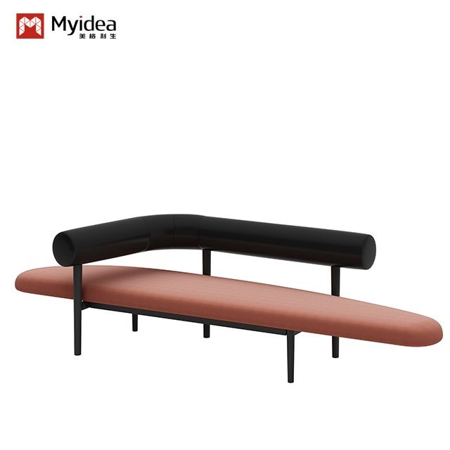 Nordic Light Luxury Backrest Chair Perfect for Office Work Designer , Coffee Shop Soft Bag Chair Simple Stool Narrow and Long Dining Stool